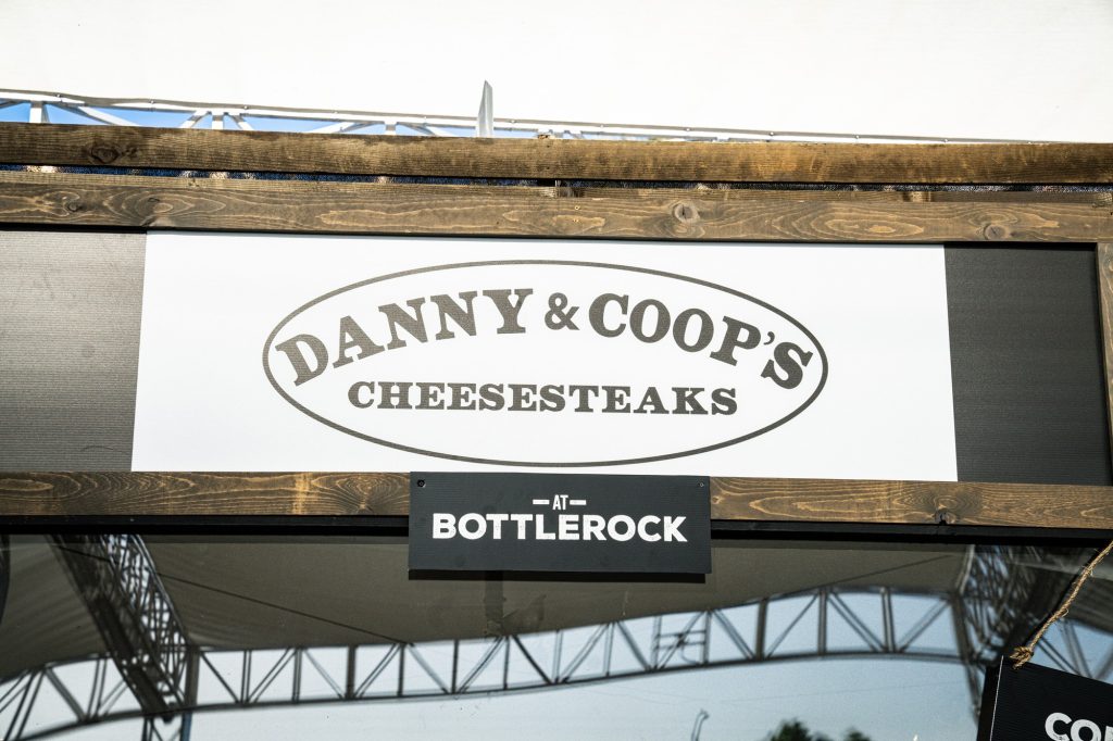 Danny & Coop's Cheesesteaks debuts at Bottlerock Napa on Saturday evening. Photographed by Cathryn Kuczynski/BruinLife.