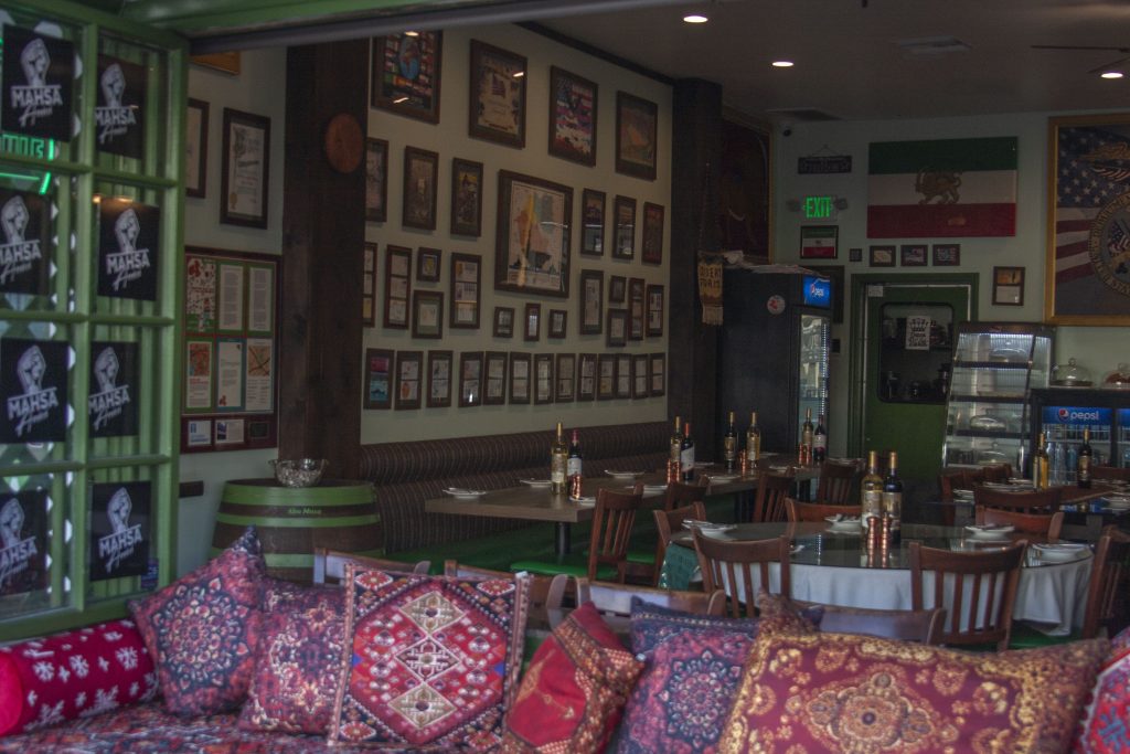 The bright colors of the Persian Gulf Museum Restaurant invite customers inside. They museum encourages visitors to enjoy their flavor rich authentic Persian dishes.