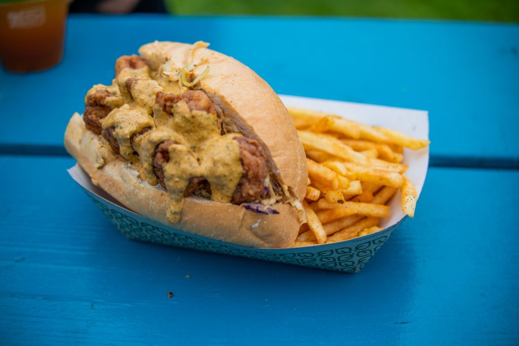 Po'Boy Combo from Gumbo Social. Photographed by Caleb Velasquez/BruinLife.