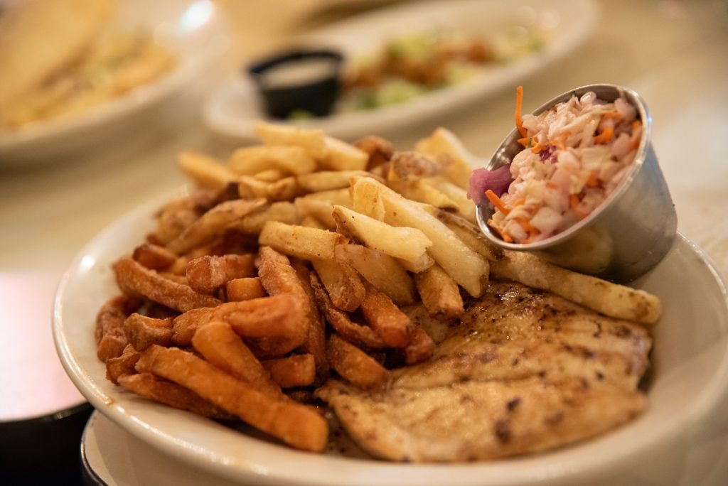 Felix's well seasoned chicken is presented, cooked with enough balance to preserve its tenderness.  Photographed by Finn Martin/BruinLife.