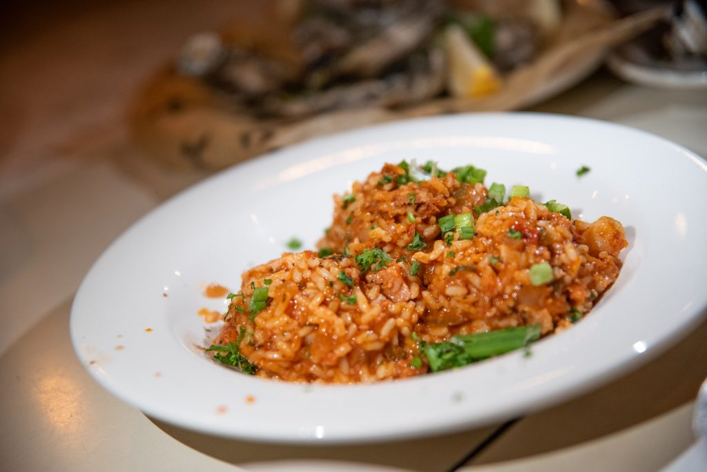 The jambalaya brings you a spice and a heat that make each spoonful memorable.  Photographed by Finn Martin/BruinLife.