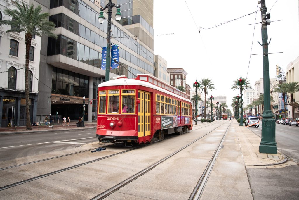 Open for tourist sightseeing and built for inner-city commuting, the New Orleans streetcars are some of the oldest continuously operating trolleys in the world. They have provided affordable transportation for more than 150 years. Photographed by Finn Martin/BruinLife.