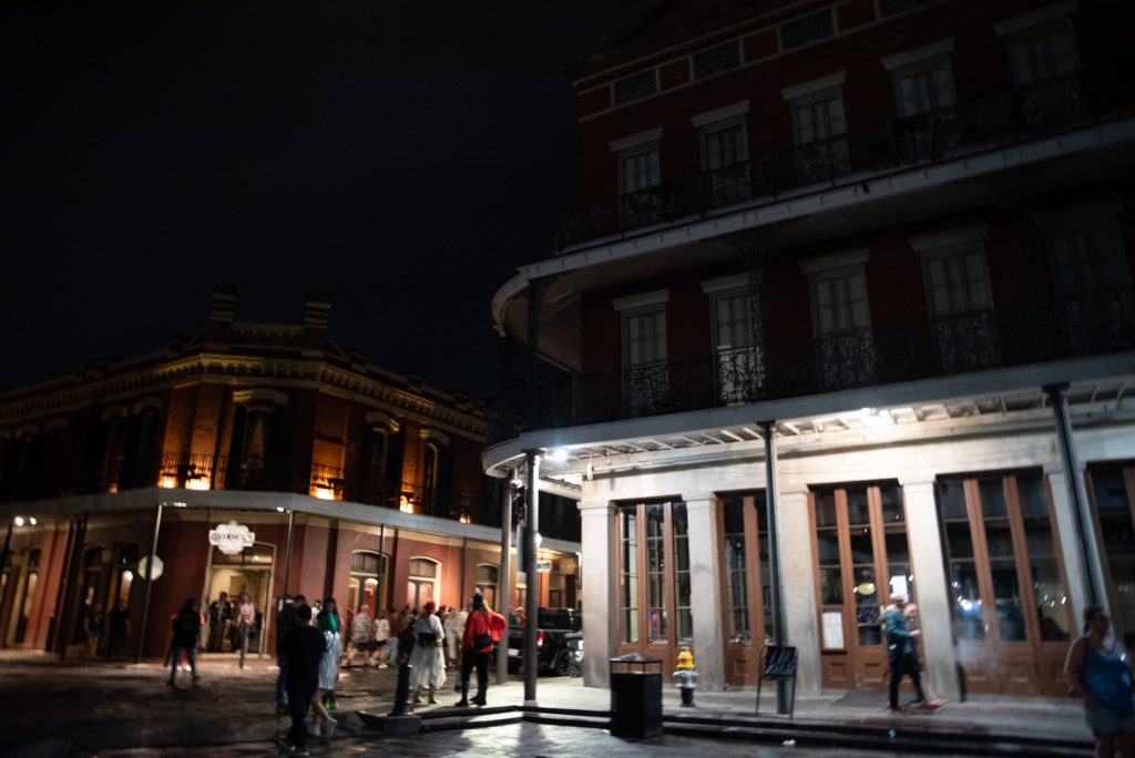 The first home in New Orleans, as it turns out, is also home to one of the city's oldest ghost tales.  Explore this corner of Jackson Square to dine with a phantom.  Photographed by Finn Martin/BruinLife.