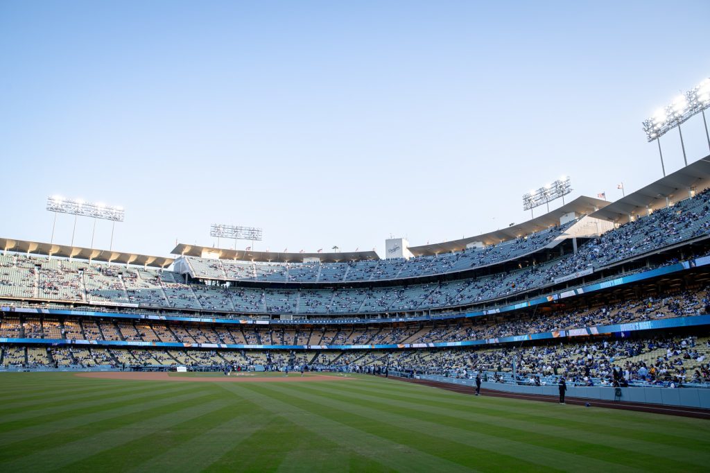 The calm before the Dodger blue storm.  Photographed by Finn Martin/BruinLife.