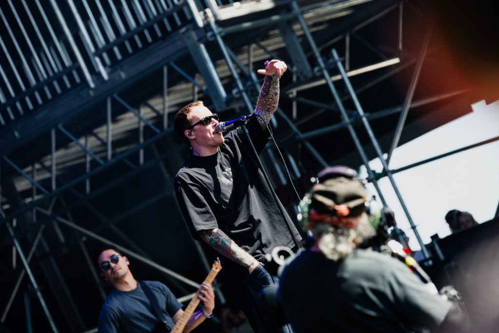 Lead singer Parker Cannon has the crowd shouting every word back at him. Photographed by Ryan Zhang/BruinLife.