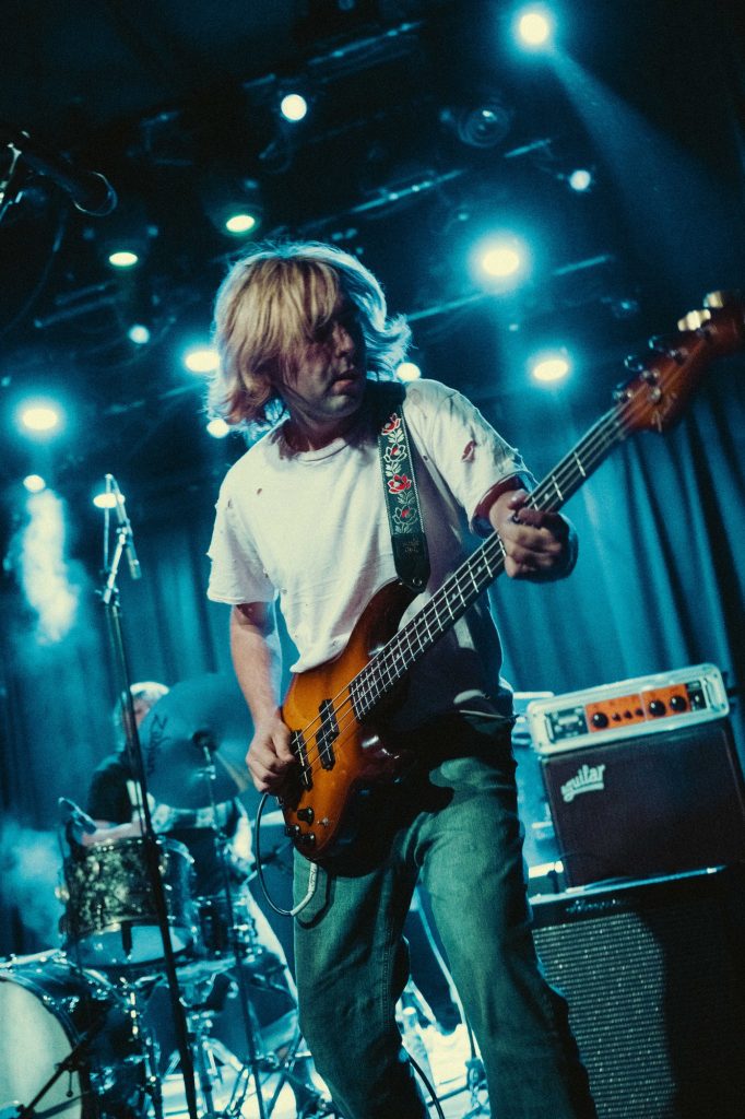 Fraser Bell rocks out to &squot;Dance Now&squot;, a standout track from Girl and Girl&squot;s EP "Divorce +". Photographed by Amy Miranda/BruinLife.