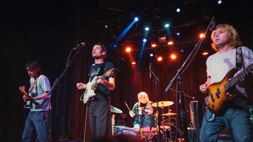 Australian band Girl and Girl ignite the stage as the opening act. Photographed by Amy Miranda/BruinLife