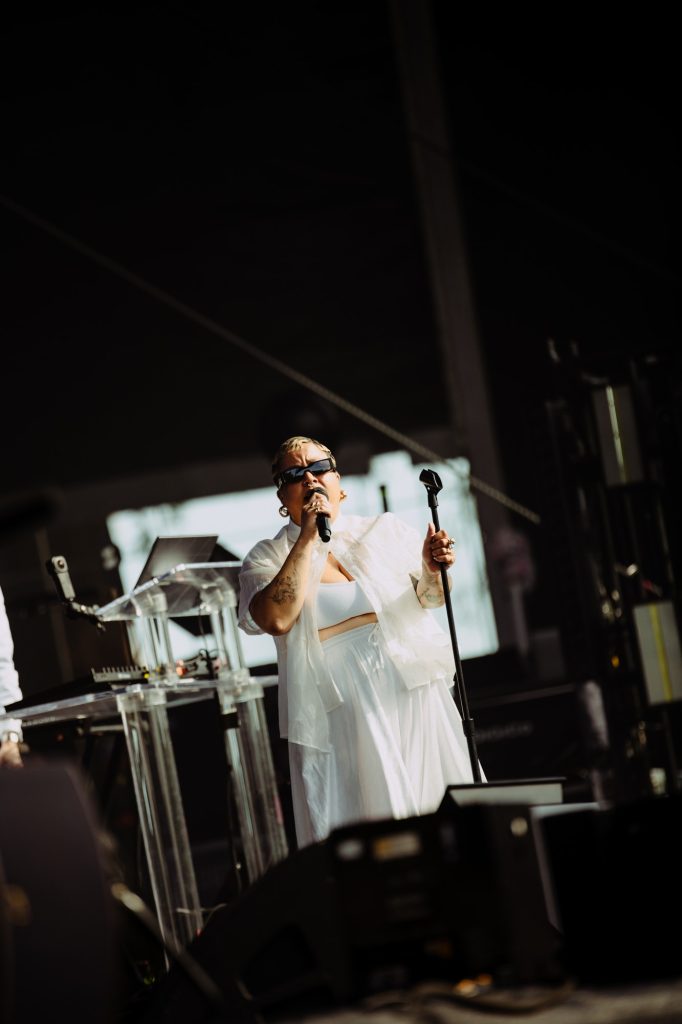 DRAMA captivates the crowd with their soulful blend of R&B and electronic grooves. Photographed by Ryan Zhang.