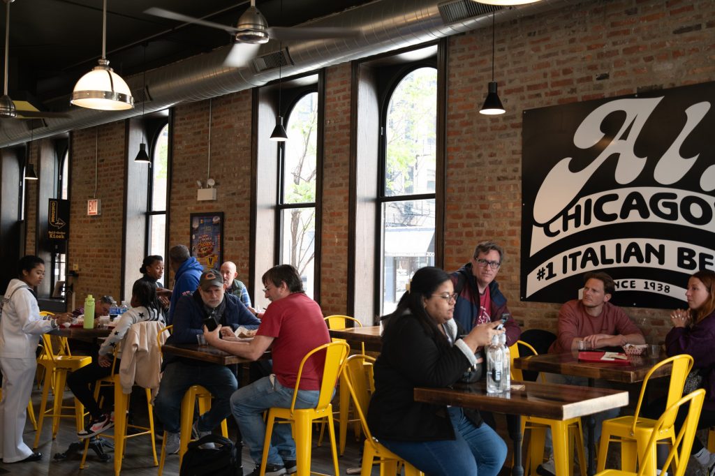 Al's Beef presents a more everyday atmosphere to its chain, reflecting its longstanding history in the city. Photographed by Finn Martin/BruinLife.