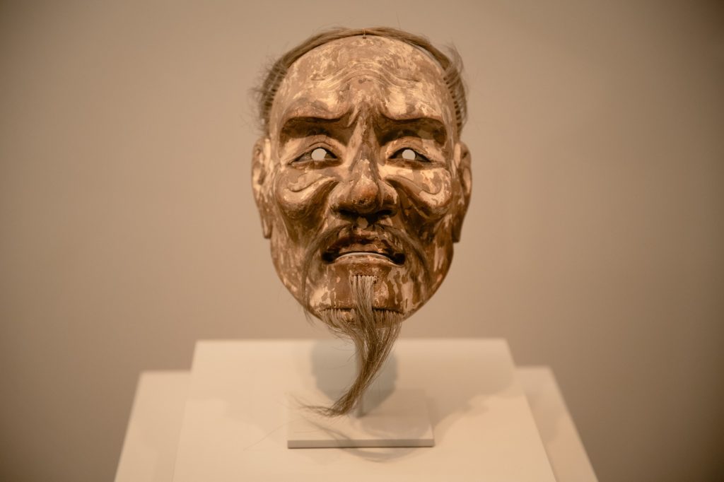 A 16th-century Asakurajô (Old Man Asakura) Noh mask. Photographed by Finn Martin/BruinLife.