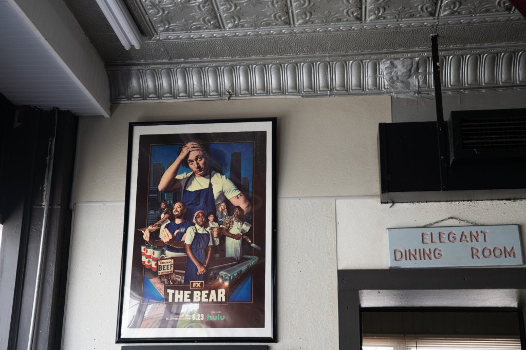 Since the release of "The Bear," Mr. Beef has drawn in a new social media-driven crowd that packs the already popular line with a new wave of customers. Photographed by Finn Martin/BruinLife.