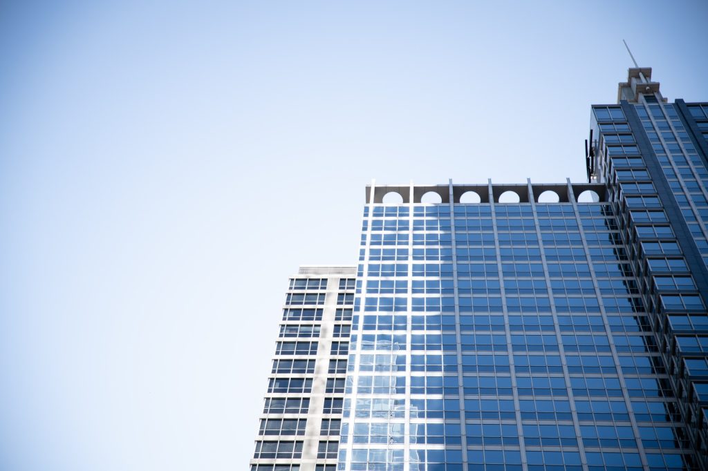 The top of this building was designed, cheekily, to resemble the holes in a salt shaker. Photographed by Finn Martin/BruinLife.