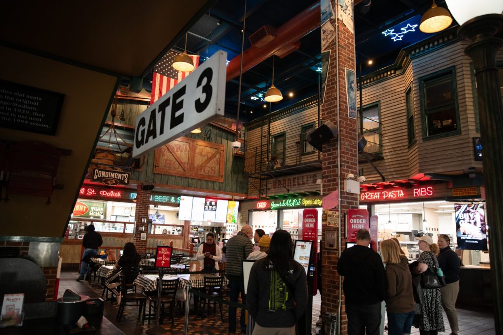 Fronting a mixture of carnival meets fast-food, the Chicago Portillo's is a sight to see. Photographed by Finn Martin/BruinLife.