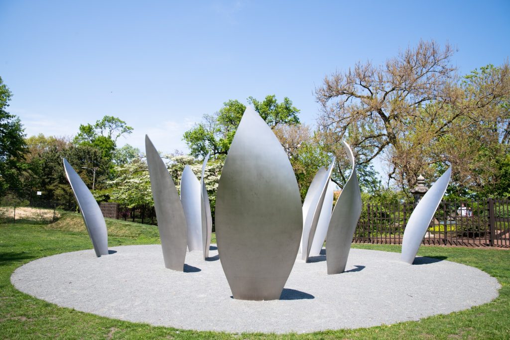 Skylanding by Yoko Ono, her first permanent exhibit in America. Photographed by Finn Martin/BruinLife.