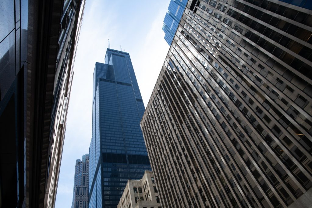 Willis Tower is not hard to miss in the city. Photographed by Finn Martin/BruinLife.