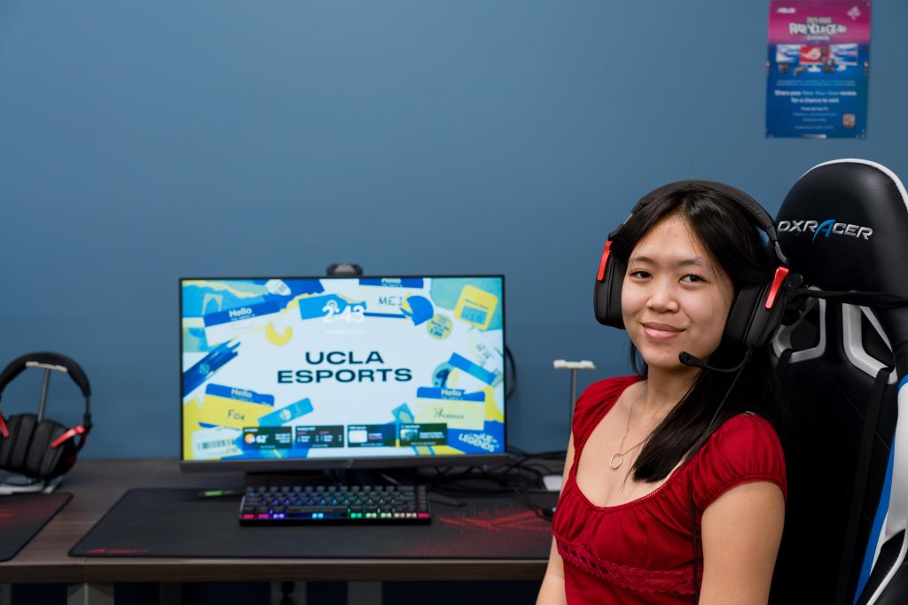 The Esports Training Center is where Thuyen Tran and other UCLA Esports marketing interns gather to plan campaigns and video creation. Photographed by Tanisi Venkannagari/BruinLife