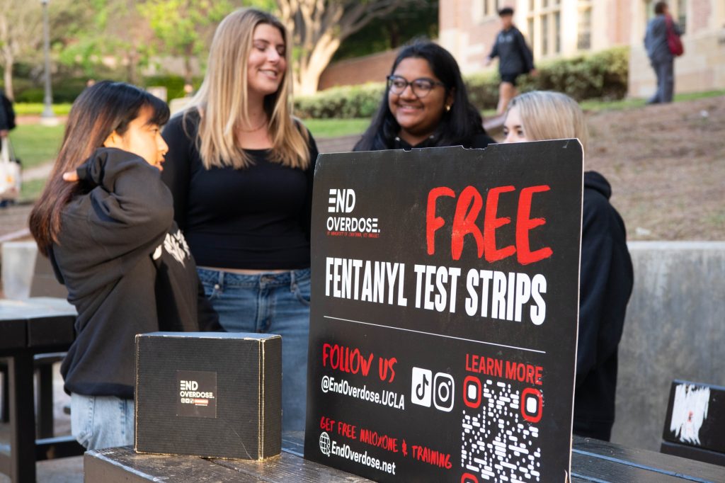 The End Overdose club at UCLA can be spotted tabling on Bruinwalk 3 days a week. Photographed by Khaled /bruinlife