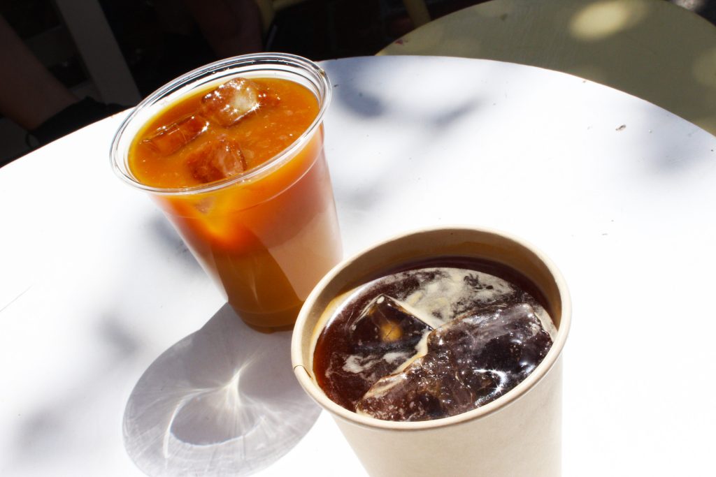 Nothing says LA like iced coffees on a scorcher of a Sunday. Photo by Gavin Meichelbock/BruinLife