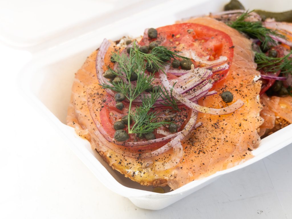 The Hand Sliced Smoked Salmon. Photographed by Finn Martin/BruinLife.