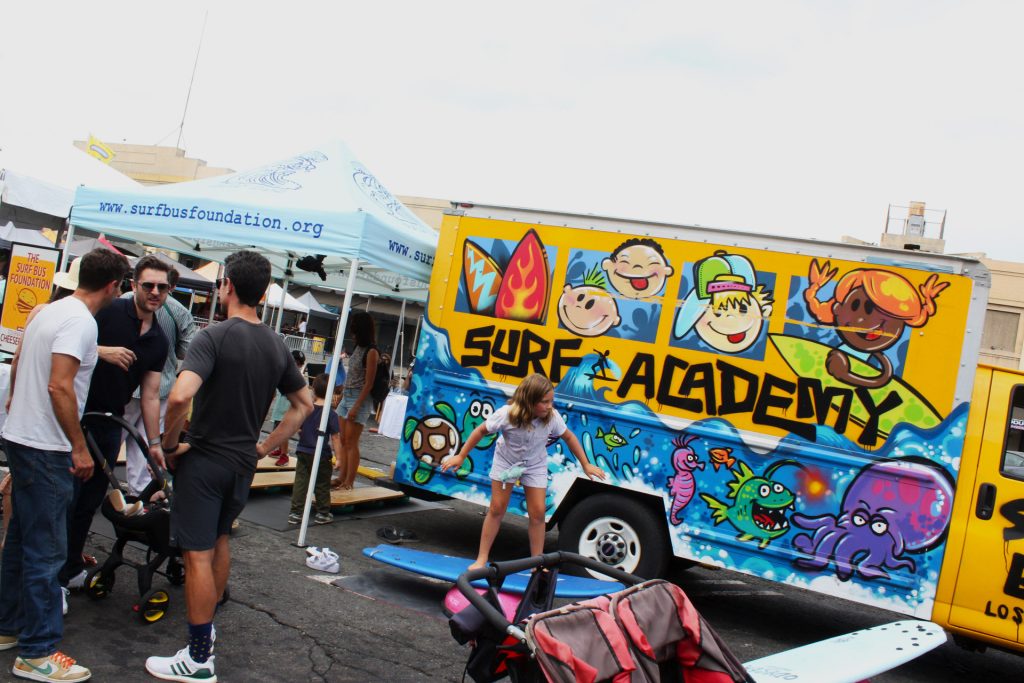 Surfs up on the sidewalk. Photo by Gavin Meichelbock/BruinLife.